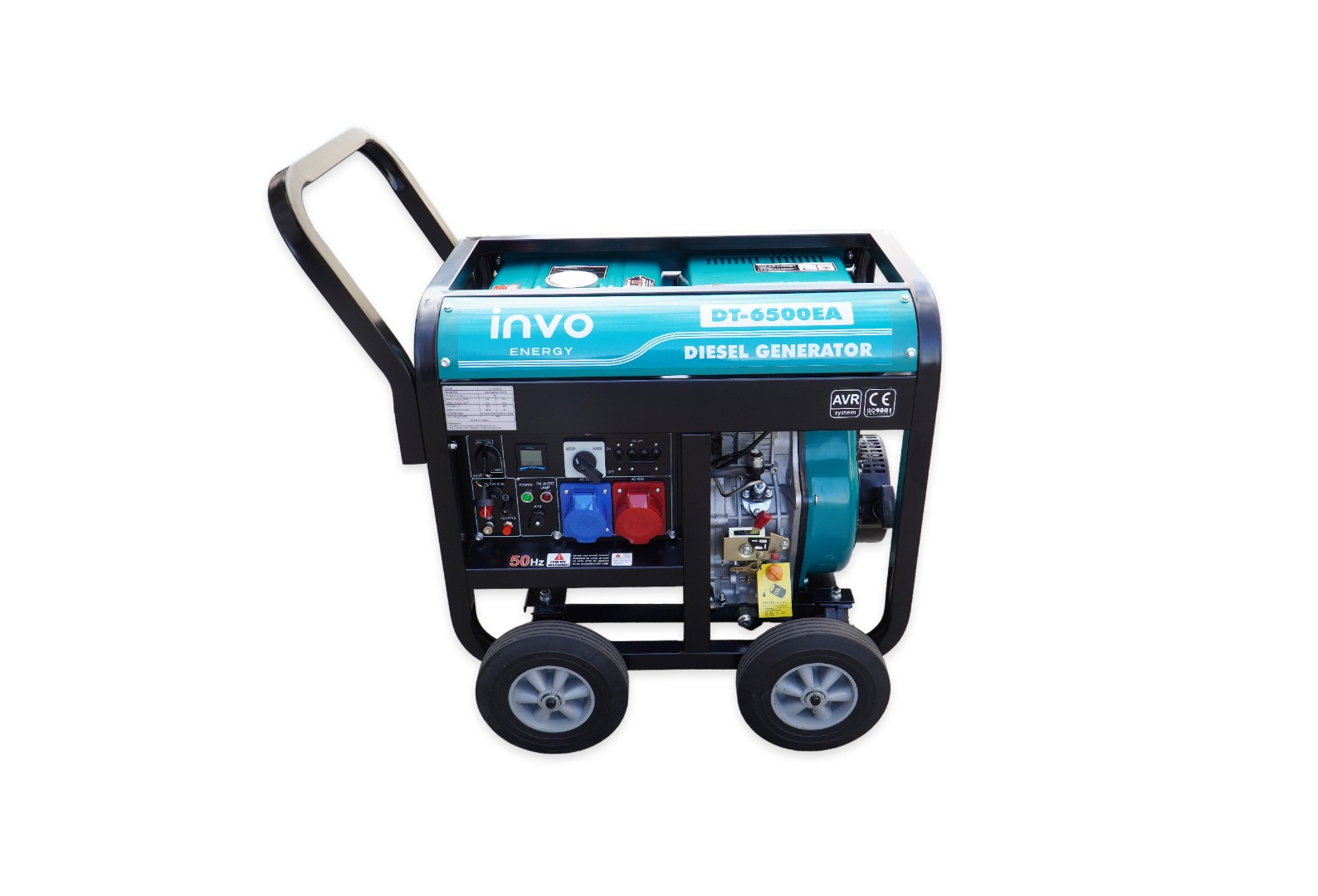 Дизельний генератор INVO DT-6500EA,6/6,5кВт, 230/380В